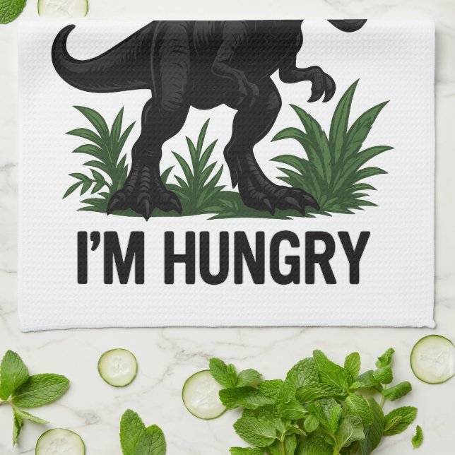 Linge De Cuisine T-Rex affamé (Plié)