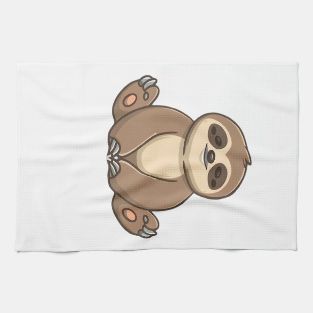 Linge De Cuisine T-Shirt Classique Cozy Sloth (Horizontal)
