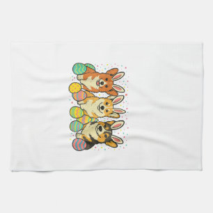 Linge De Cuisine T-Shirt de Pâques Corgi_1
