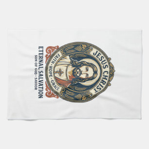 Linge De Cuisine T-shirt graphique pour hommes Jésus Barber Christi
