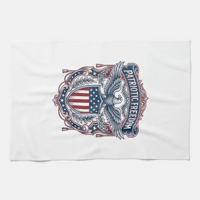 Linge De Cuisine T-shirt graphique vectoriel de style de drapeau de (Horizontal)