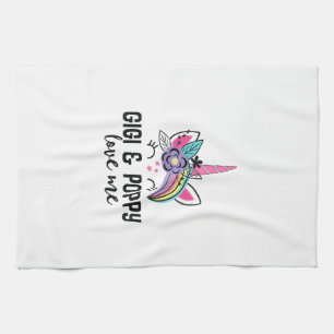 Linge De Cuisine T-Shirt Licorne Enfants Mon Gigi et Poppy M'aiment