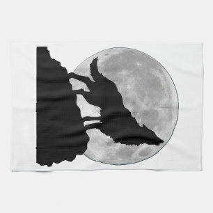 Linge De Cuisine T Shirt Loup sous la lumière de la lune - Chien to