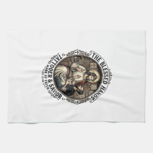 Linge De Cuisine T-Shirt Studio de Tatouage d'Artiste Jésus Inspira