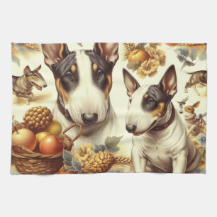 Linge De Cuisine Tableau vintage Bull Terrier