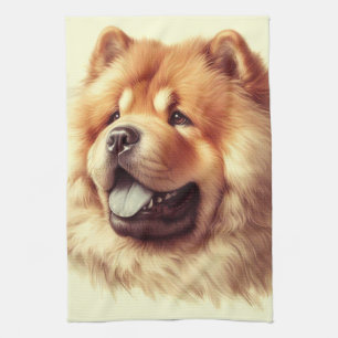 Linge De Cuisine Tableau vintage Chow-Chow