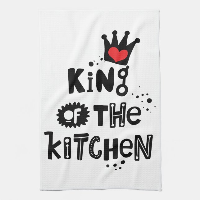 Linge De Cuisine Tablier de Chef Royal : Roi de la Cuisine (Vertical)
