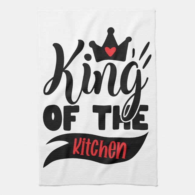 Linge De Cuisine Tablier de Chef Royal : Roi de la Cuisine (Vertical)