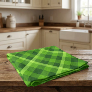Linge De Cuisine Tablier de cuisine à carreaux verts Bel arbre