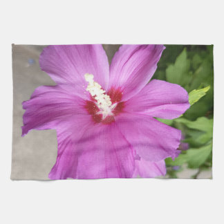 Linge De Cuisine Tablier de cuisine à fleur de rose trémière rose