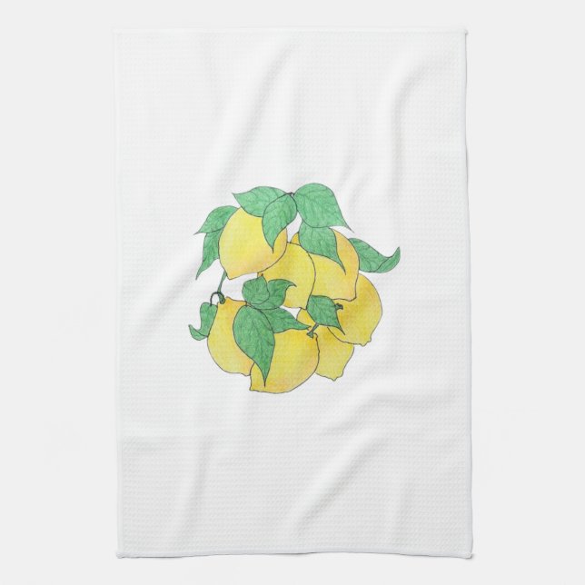 Linge De Cuisine Tablier de cuisine à motif citrons (Vertical)