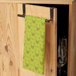 Linge De Cuisine Tablier de cuisine avec le visage du Grinch qui a 