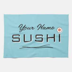 Linge De Cuisine Tablier de cuisine avec logo de rouleau de sushi e