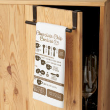 Tablier de cuisine avec recette de cookies aux pép