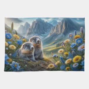 Linge De Cuisine Tablier de cuisine bébé marmottes