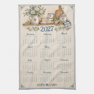 Linge De Cuisine Tablier de cuisine calendrier 2027 vintage