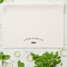 Tablier de cuisine carte Sabor Boricua