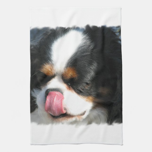 Linge De Cuisine Tablier de cuisine Chien Épagneul (Vertical)