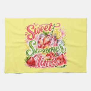 Linge De Cuisine Tablier de cuisine coloré d'été tropical