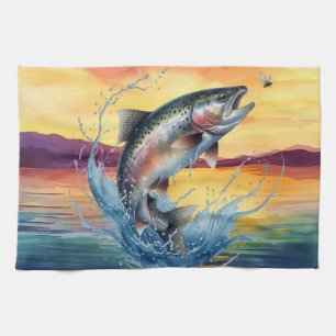 Linge De Cuisine Tablier de cuisine coloré pour la pêche à la truit