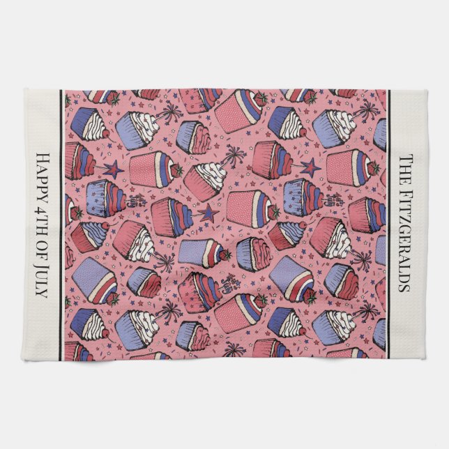 Linge De Cuisine Tablier de cuisine Cupcake Rouge Pastèque du 4 jui (Horizontal)