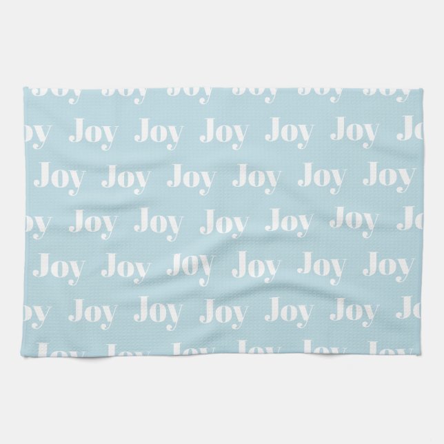Linge De Cuisine Tablier de cuisine de Noël bleu Joie (Horizontal)