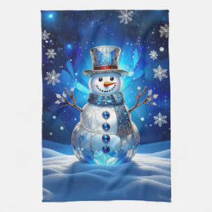 Linge De Cuisine Tablier de cuisine de vacances flocons de neige Bo