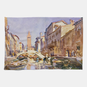 Linge De Cuisine Tablier de cuisine en aquarelle des canaux de Veni