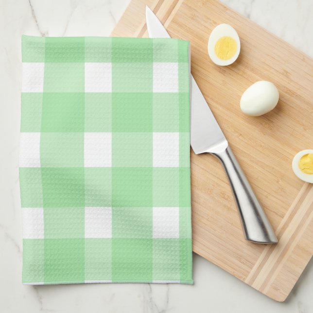 Linge De Cuisine Tablier de cuisine en vichy vert (Quart Plié)