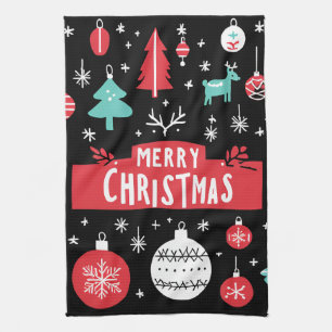 Linge De Cuisine Tablier de cuisine festif "Joyeux Noël"