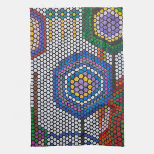Linge De Cuisine Tablier de cuisine Fleurs Abstraites