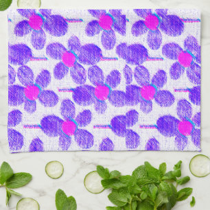 Linge De Cuisine Tablier de cuisine floral à la craie pastel d'été