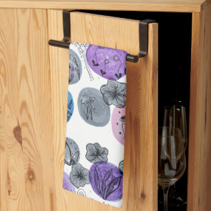 Linge De Cuisine Tablier de cuisine floral à l'aquarelle abstrait m