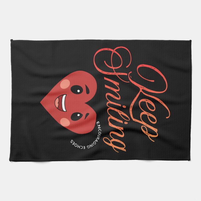 Linge De Cuisine Tablier de cuisine Gardez le Sourire (Horizontal)