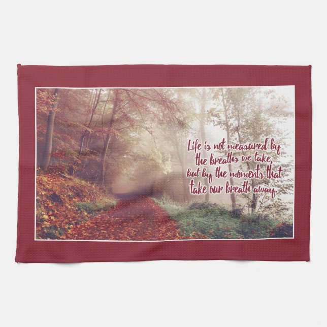 Linge De Cuisine Tablier de cuisine Life Quote (Horizontal)