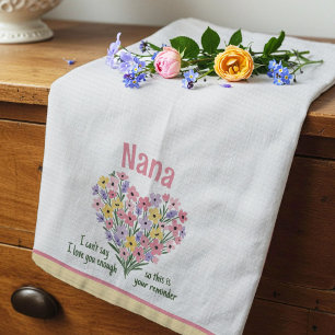 Linge De Cuisine Tablier de cuisine Love You Reminder - Floral (Jau