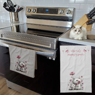 Linge De Cuisine Tablier de cuisine Miaou très mignon chats
