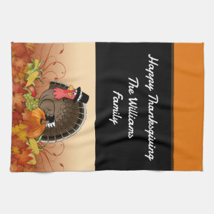Linge De Cuisine Tablier de cuisine monogrammé de Thanksgiving