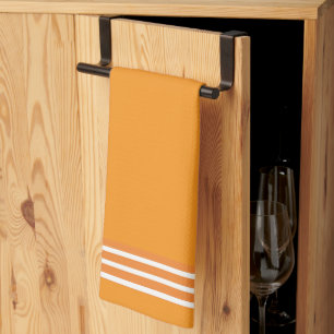 Linge De Cuisine Tablier de cuisine orange avec une bande orange