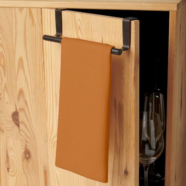 Linge De Cuisine Tablier de cuisine orange brûlé (Pliage en tiers)