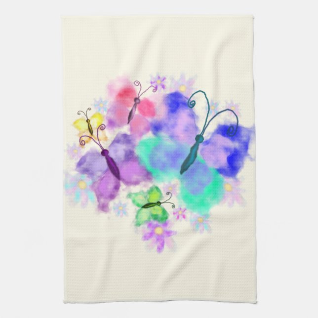 Linge De Cuisine Tablier de cuisine papillon peinture (Vertical)