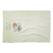 Tablier de cuisine personnalisé Hydrangea, nom per