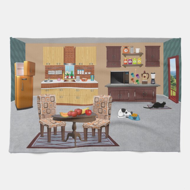Linge De Cuisine Tablier de cuisine pour chat magnifique (Horizontal)