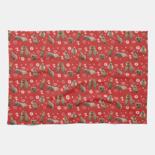 Linge De Cuisine Tablier de cuisine Prairie Dog Party (Rouge)
