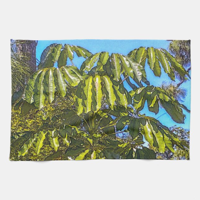 Linge De Cuisine Tablier de cuisine Schefflera Umbrellas 1 (Horizontal)