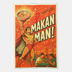 Linge De Cuisine Tablier de cuisine Singapour Makan Man
