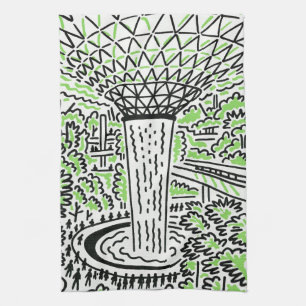 Linge De Cuisine Tablier de cuisine souvenir de Singapour