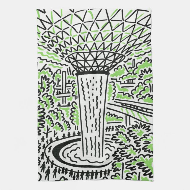 Linge De Cuisine Tablier de cuisine souvenir de Singapour (Vertical)
