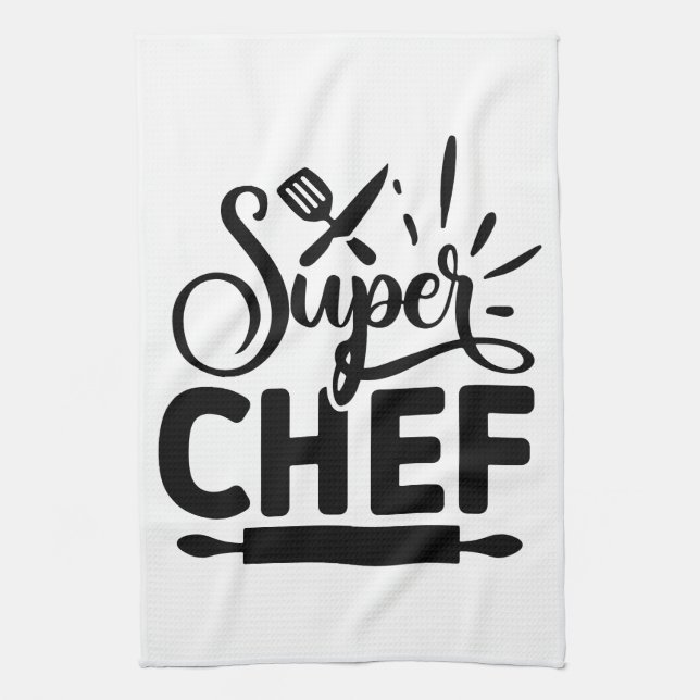 Linge De Cuisine Tablier de cuisine Super Chef avec outils (Vertical)