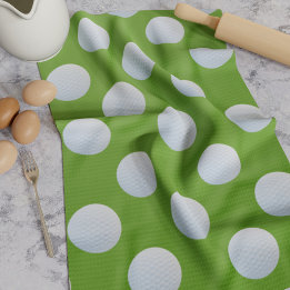 Linge De Cuisine Tablier de cuisine vert motif balle de golf